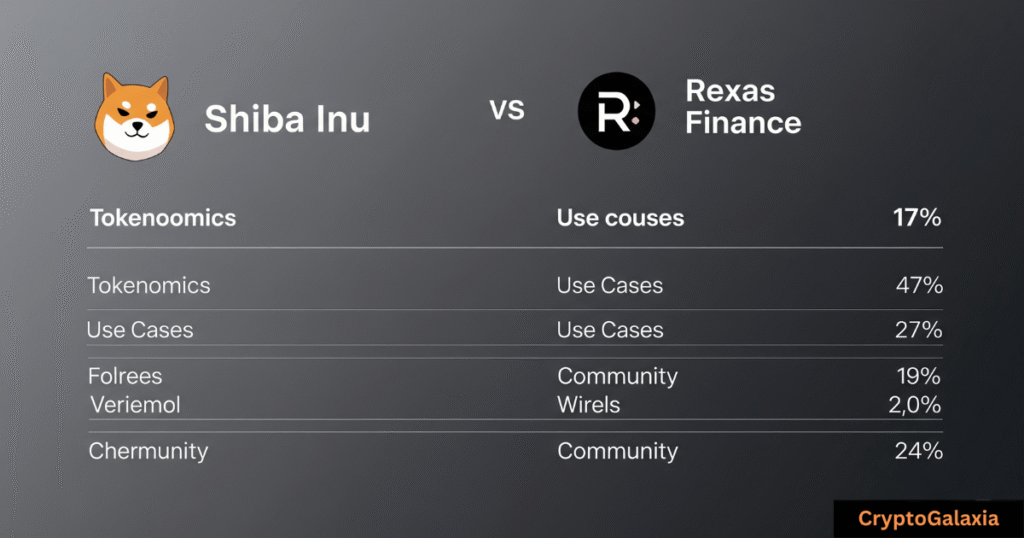 Shiba Inu vs Rexas Finance